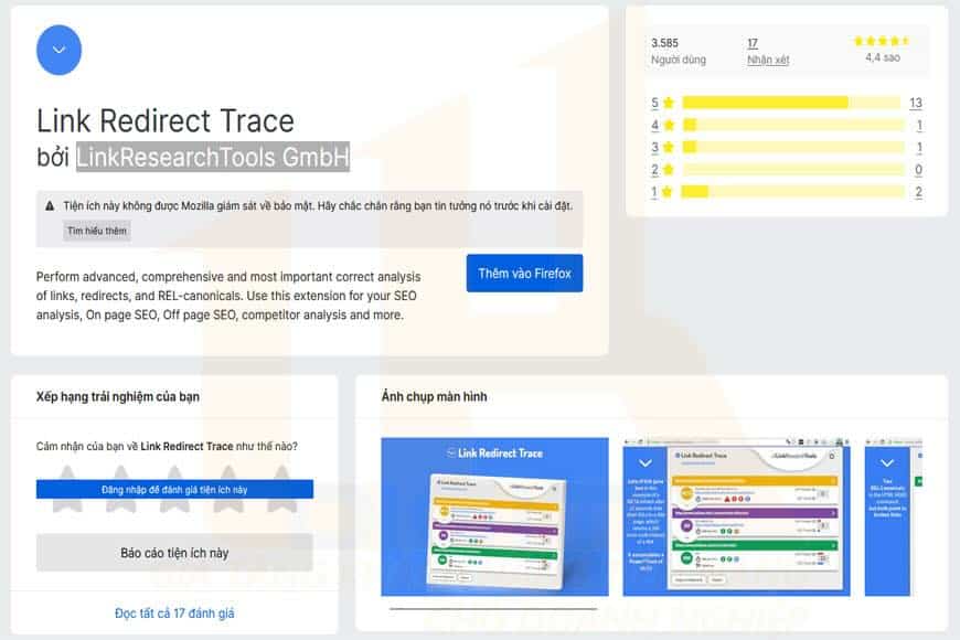 Cài đặt SEO Redirect Path trên Mozilla Firefox