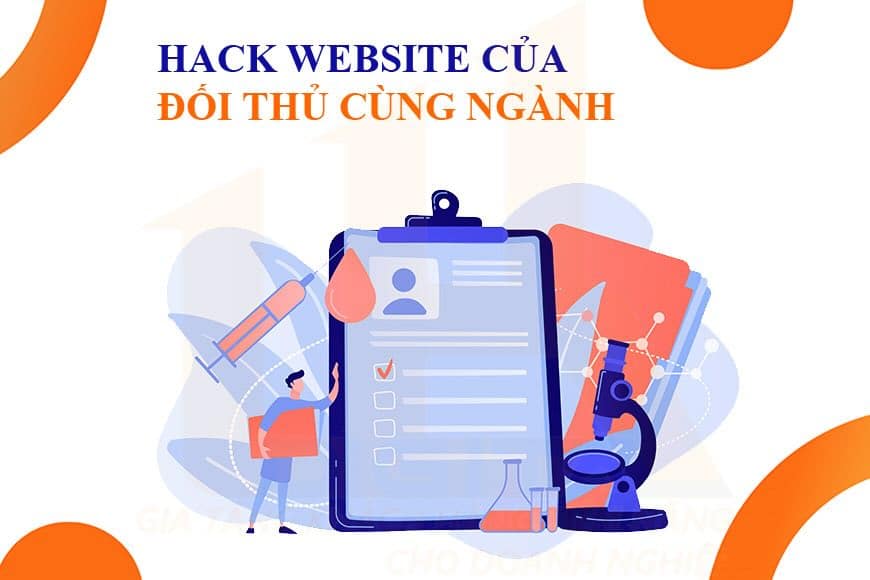 Hack website của đối thủ cùng ngành