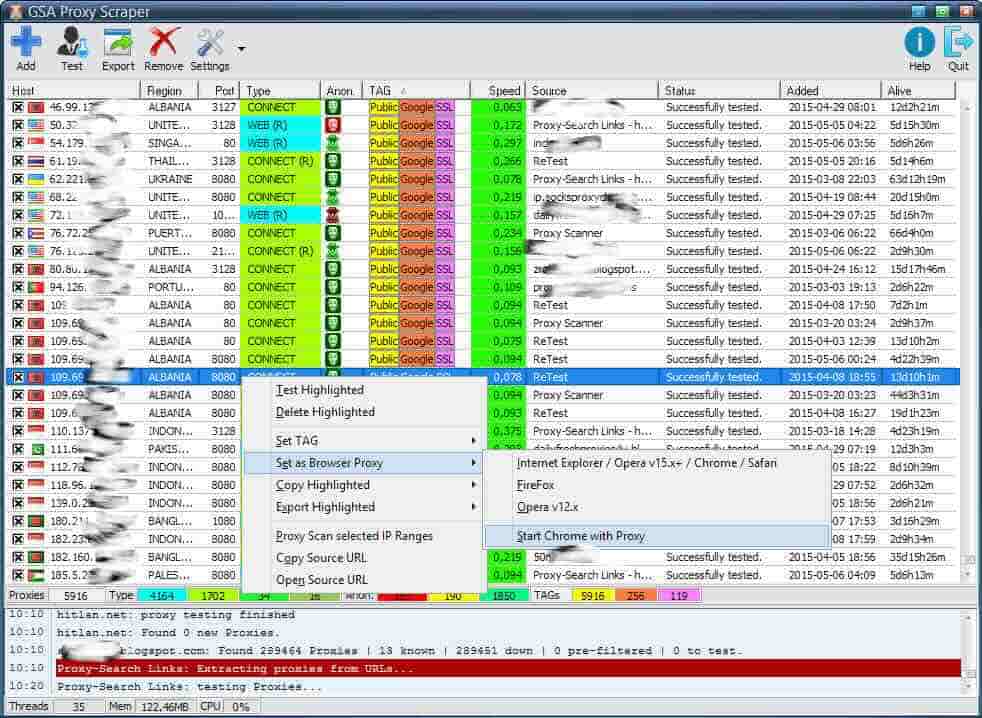 GSA Proxy Scraper